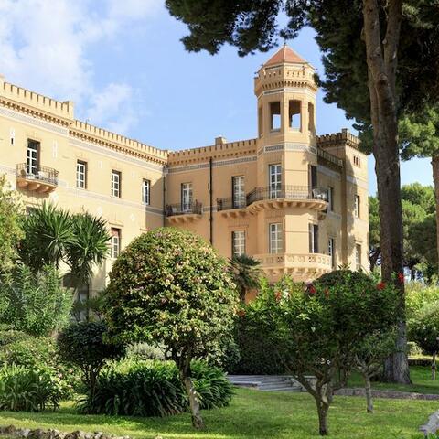 The exterior of Villa Igiea